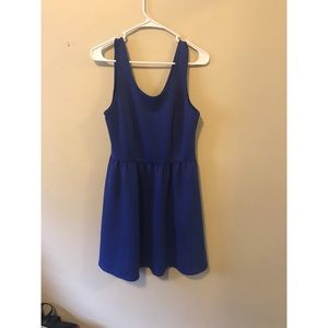 Blue Forever 21 Fit and Flare Dress